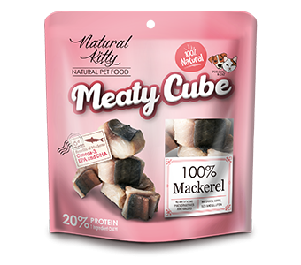 Recompense si Delicii pentru Pisici - Natural Kitty Recompensa Meaty Cube Macrou 60 Gr