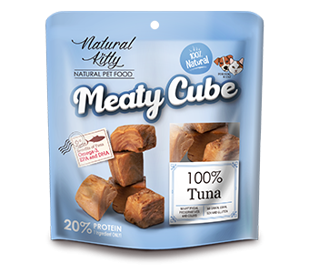 Recompense si Delicii pentru Pisici - Natural Kitty Recompensa Meaty Cube Ton 60 Gr