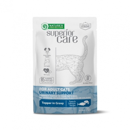 Nature's Protection - Nature's Protection Gustari Pentru Pisici Adulte Urinary de Toate Rasele cu Ton si Somon 70g