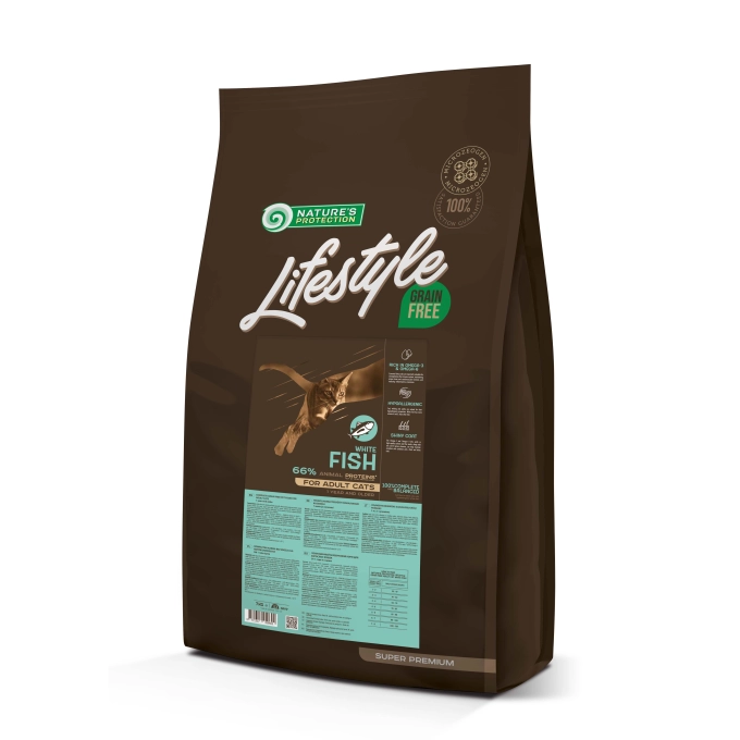 Nature's Protection - Nature's Protection Lifestyle Grain Free Adult Cat White Fish