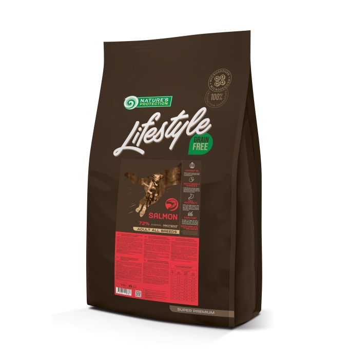 Nature's Protection Lifestyle Grain Free Adult Dog All Breed cu Somon [1]