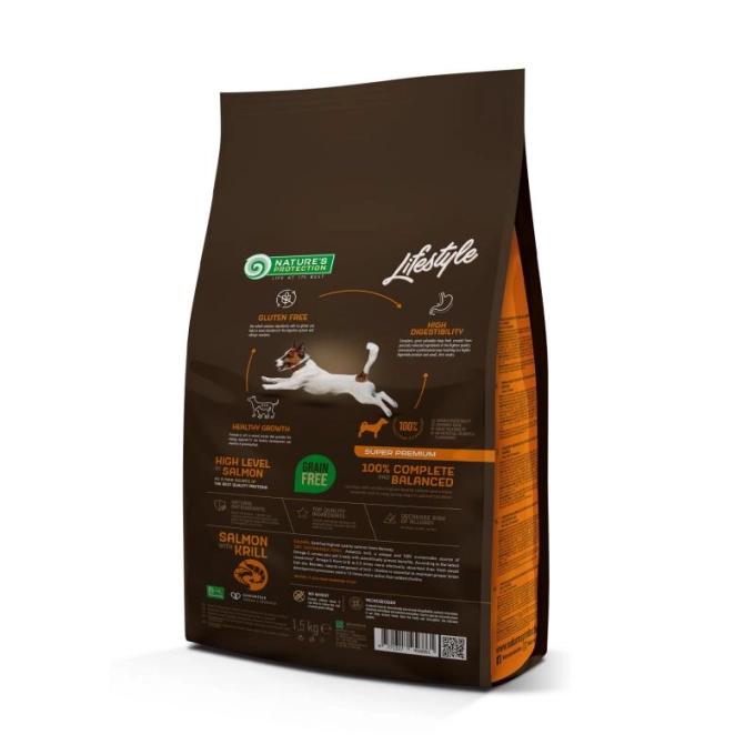 Nature's Protection Lifestyle Grain Free Junior Dog All Breed cu Somon si Krill [1]