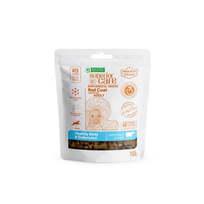 Nature's Protection Snack Healthy and Endurance with Lamb for Adult All Breeds Dogs with Red Coat