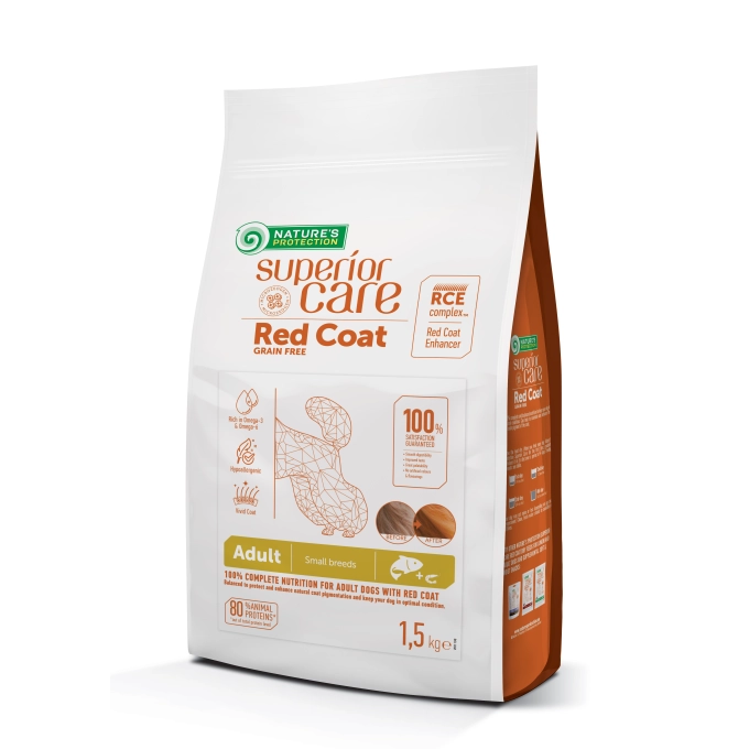 Superior Care - Nature's Protection Superior Care Red Coat Grain Free Salmon Adult Smalll&Mini Breeds