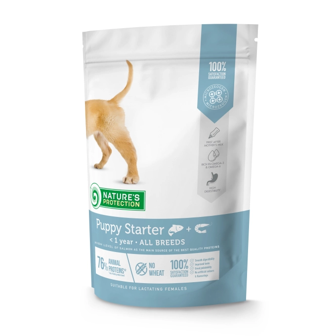 PENTRU CÂINI - Nature's Protection Dog Puppy Starter Salmon with Krill