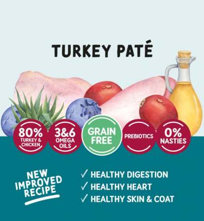 Naturo Cat Adult Grain Free Mousse cu Curcan 85g [1]