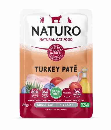 Naturo - Naturo Cat Adult Grain Free Mousse cu Curcan 85g