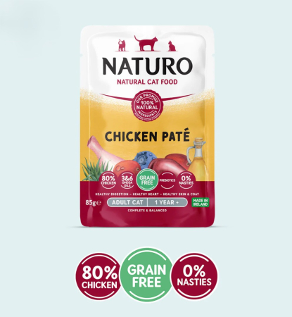 Naturo - Naturo Cat Adult Grain Free Mousse cu Pui 85g
