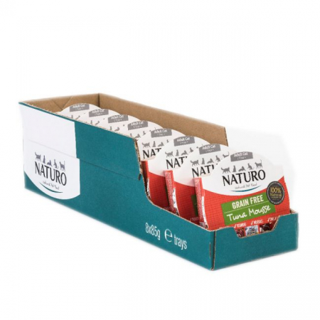 Import - Naturo Caserola Adult Cat Mousse cu Carne de Ton 85g