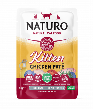 Naturo - Naturo Kitten Grain Free Mousse cu Carne Pui 85g