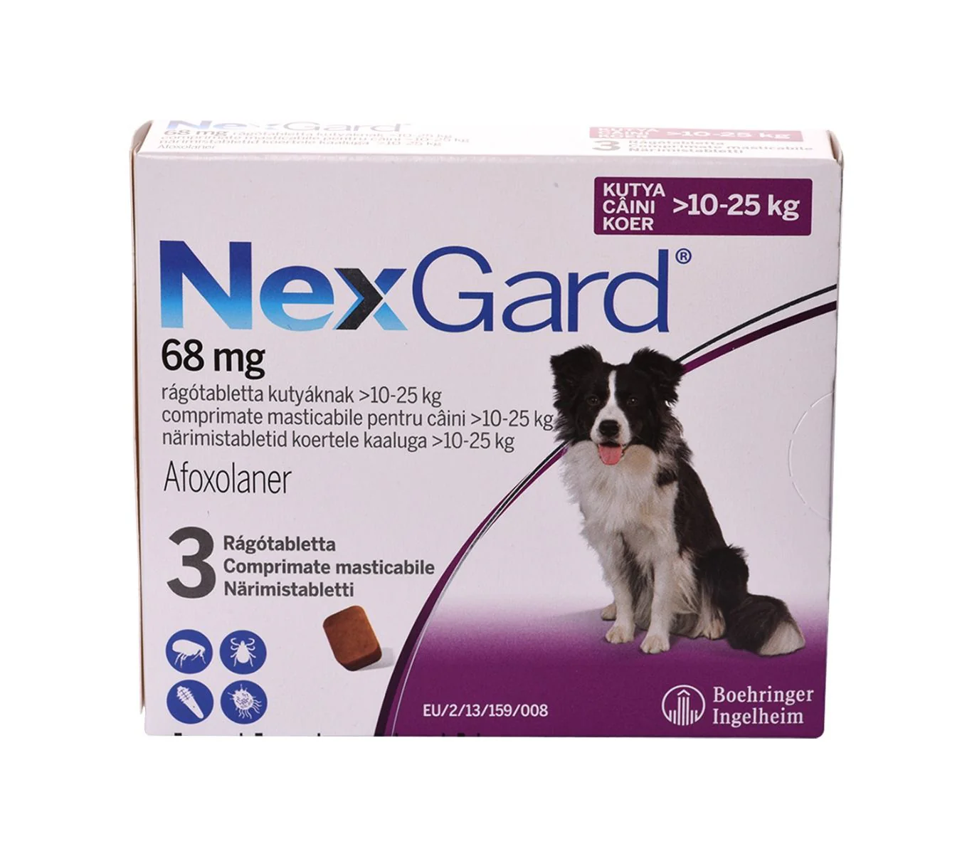 Farmacie Caini - Nexgard Antiparazitar Extern pentru Caini 3 Comprimate L (10-25 kg)