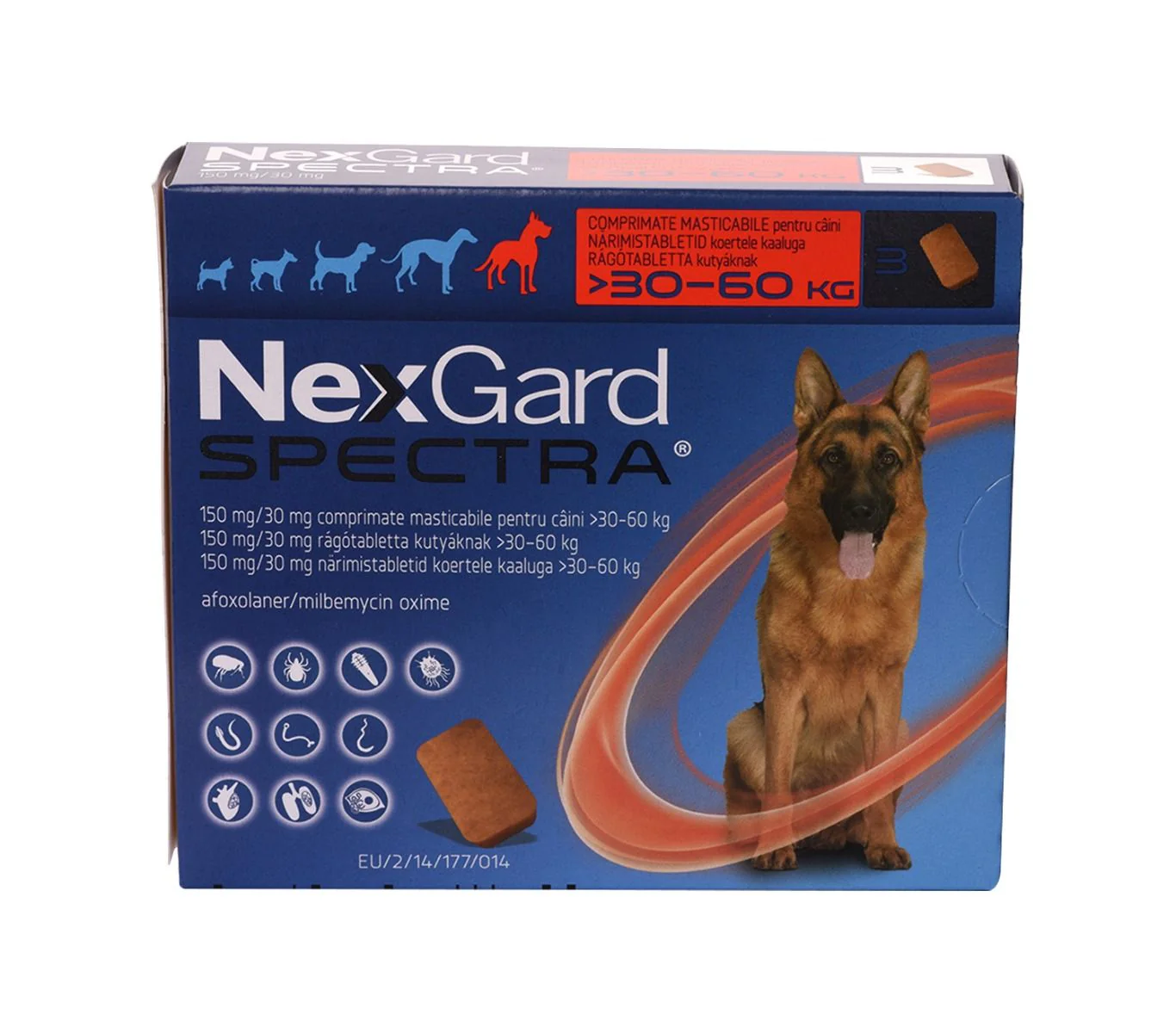 Antiparazitare - Nexgard Spectra Antiparazitar Caini 3 Comprimate