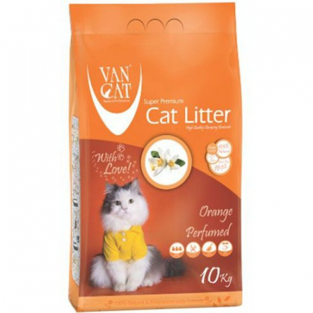 Pisici - Nisip Igienic Pisici VanCat Orange Compact 5 Kg