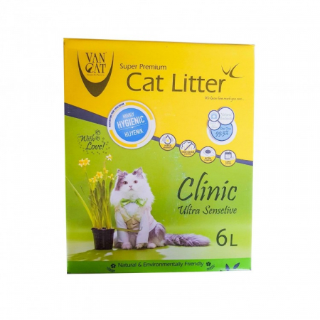 Pisici - Nisip Igienic Pisici VanCat Ultra Clumping Green 6L