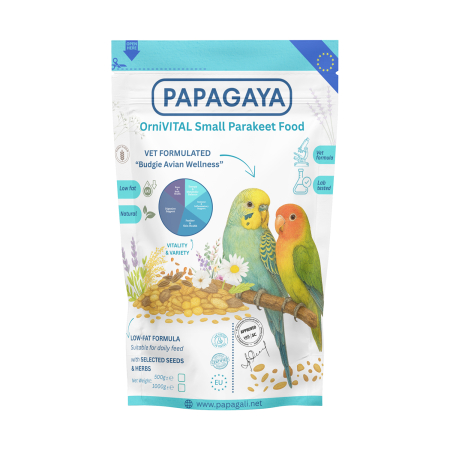 Pasari - Papagaya OrniVital Budgie Avian Wellness Hrana Hipocalorica pentru Papagali de Talie Mica