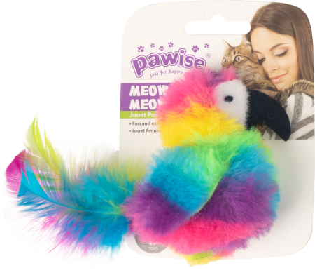 Pisici - Pawise Cat Toy Rainbow Bird pentru Pisici