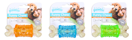 Caini - Pawise Funny Chew Jucarie de Ros pentru Caini S 10,5 cm