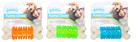 Caini - Pawise Funny Chew Ring Jucarie de Ros pentru Caini L 15 cm