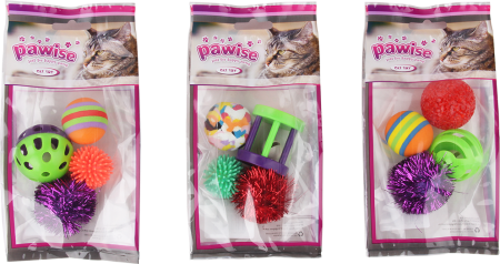 Jucarii Pisici - Pawise Jucarii Asortate pentru Pisici 4 Buc