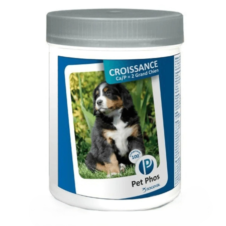 Suplimente Nutritive Caini - Pet Phos Croissance Grand Chien 100 Tablete