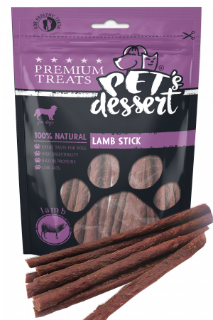 Recompense si Delicii pentru Caini - Pet's Desert Dog Lamb Stick 80G LSS-04