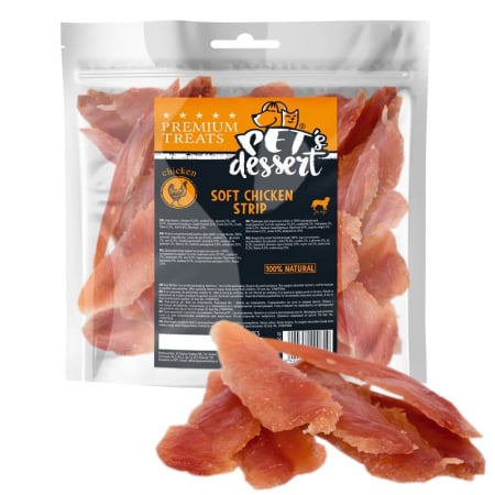 Recompense si Delicii pentru Caini - Pet's Desert Dog Soft Chicken Strips LSC-01
