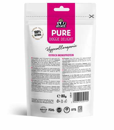 Pet's Dessert Ostrich Monoprotein Hypoallergenic 0.80 Gr [1]