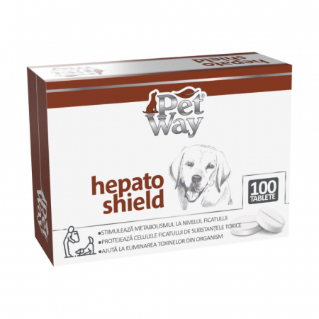 Suplimente Nutritive Caini - Petway Hepato Shield - 100 Tablete