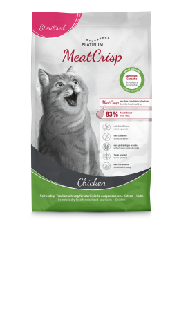 Platinum - Platinum Adult Sterilised Cat Meat Crisp Hrana Uscata cu Pui