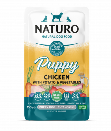Naturo - Pouch Naturo Dog Puppy cu Pui 150 Gr