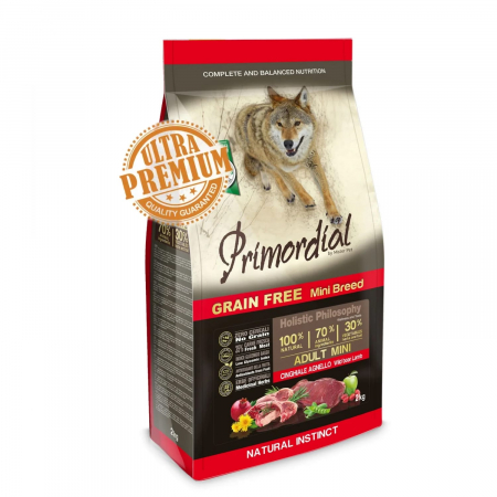 Primordial - Primordial Grain-Free Holistic Dog Adult Mini cu Miel si Mistret
