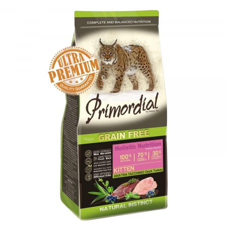 Primordial - Primordial Grain-Free Holistic Kitten cu Rata si Curcan