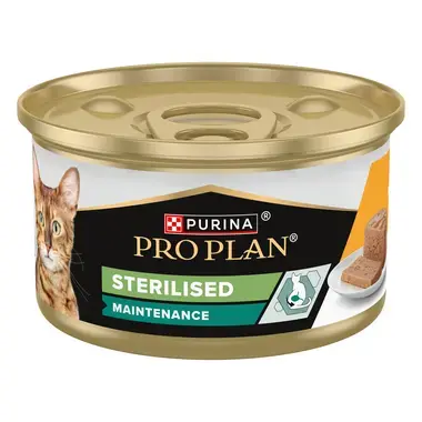 Pro Plan - Pro Plan Cat Maitenance Adult Sterilised Pate cu Pui Conserva 85 Gr