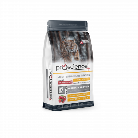 Pro Science - Pro Science Adult Cat Hairball Care cu Pui