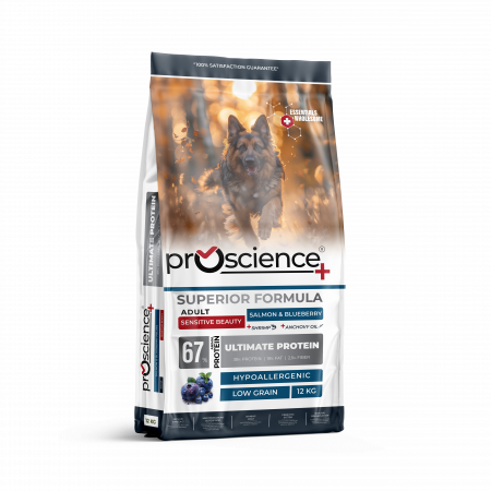 Pro Science - Pro Science Dog Adult Hair Skin & Beauty cu Somon si Afine