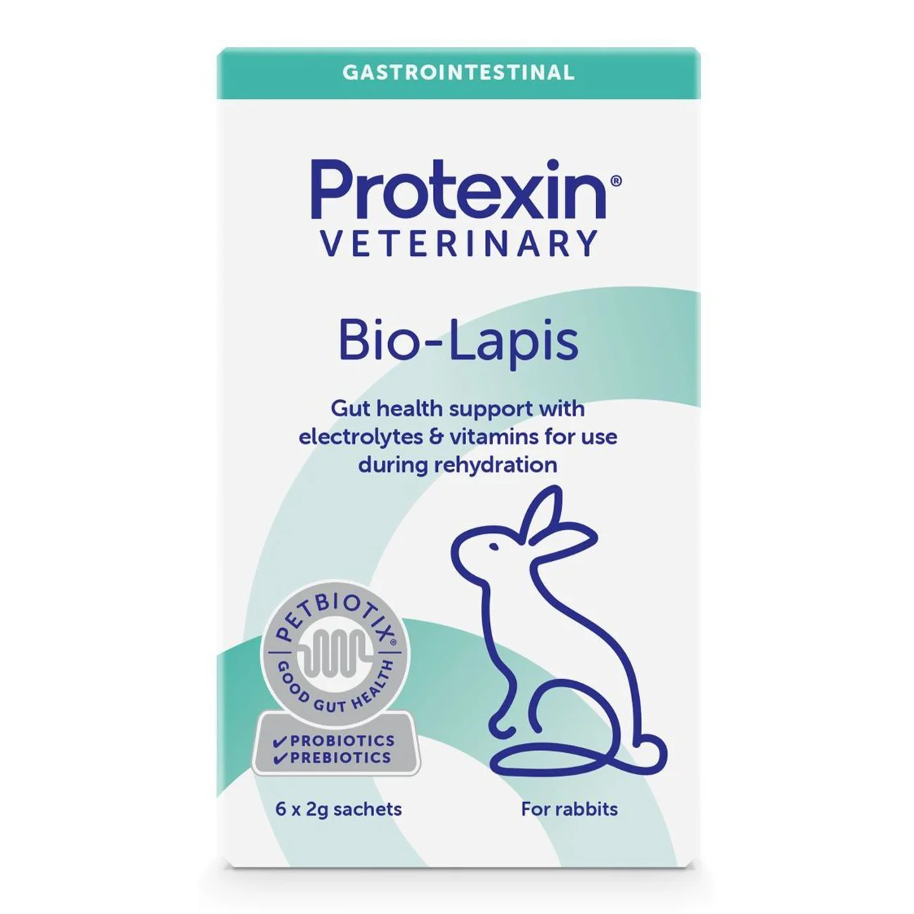 Suplimente Nutritive Rozatoare - Protexin Bio-Lapis Probiotice si Prebiotice pentru Iepuri 6 plicuri x 2 Gr