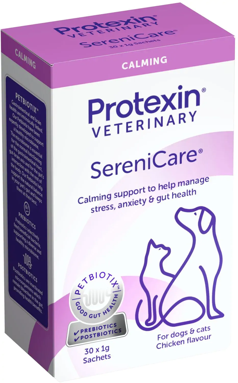 Suplimente Nutritive Caini - Protexin SereniCare Suport Emotional si Digestiv pentru Caini si Pisici 30 plicuri x 1 Gr