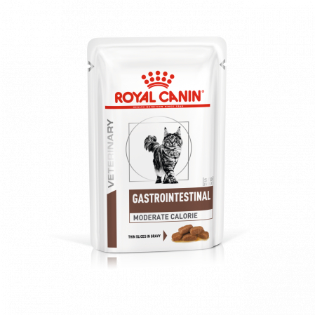 Diete Veterinare Pisici - Royal Canin Gastro Intestinal Moderate Calorie Cat Plic