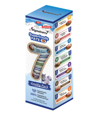 Signature7 - Signature7 Superfoods Pate Cat Variety Pack 7x80 Gr