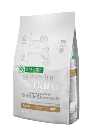 Superior Care - Superior Care Sensitive Skin & Stomach Adult Small and Mini Breeds cu Miel