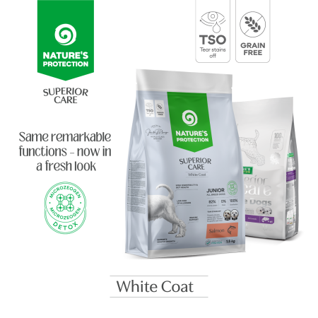 Hrana Uscata Caini - Superior Care White Dogs Grain Free Junior pentru Toate Taliile cu Somon