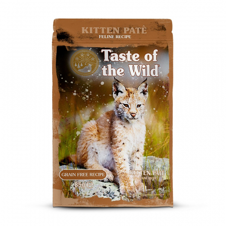 Taste of The Wild - Taste of the Wild Cat Pouch Kitten cu Pui Pate 85 Gr