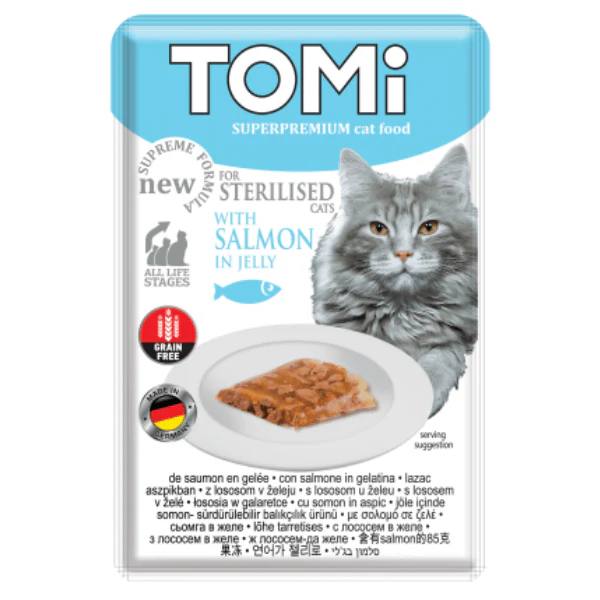Tomi - Tomi Cat Adult Somon Plic pentru Sterilzata