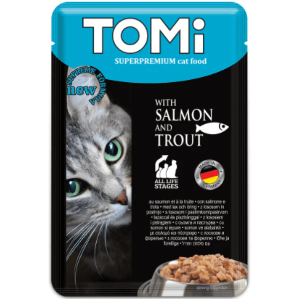 Tomi - Tomi Cat Adult Somon Si Pastrav Plic