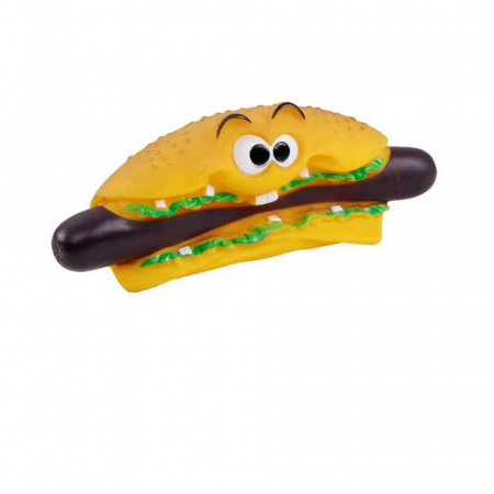 Jucarii Caini - Jucarie Hotdog din Vinil pentru Caine