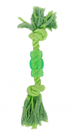 Caini - TOY1821 Jucarie din sfoara si cauciuc termoplastic; 30cm Aroma de menta