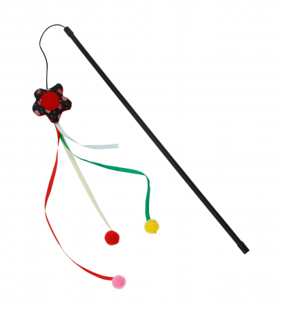 Pisici - TOY2125 Jucarie undita pentru pisica cu catnip