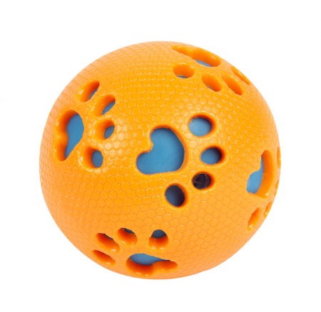 Caini - TOY2255 Jucarie minge din cauciuc; diametru 7.3cm