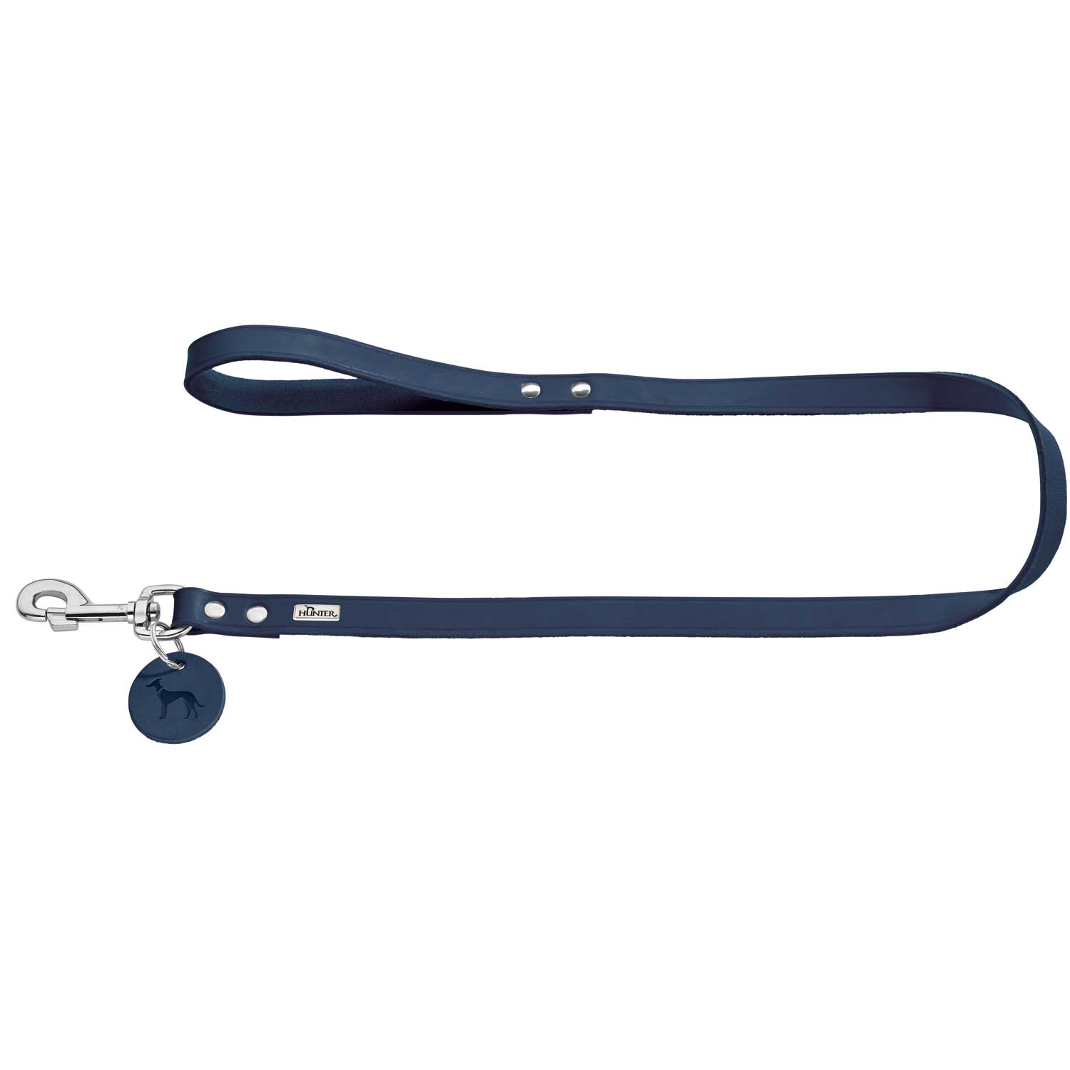 Hunter Lesa din Piele Naturala Leash 1.6 100 Cm Blue, 1.6/100 Cm