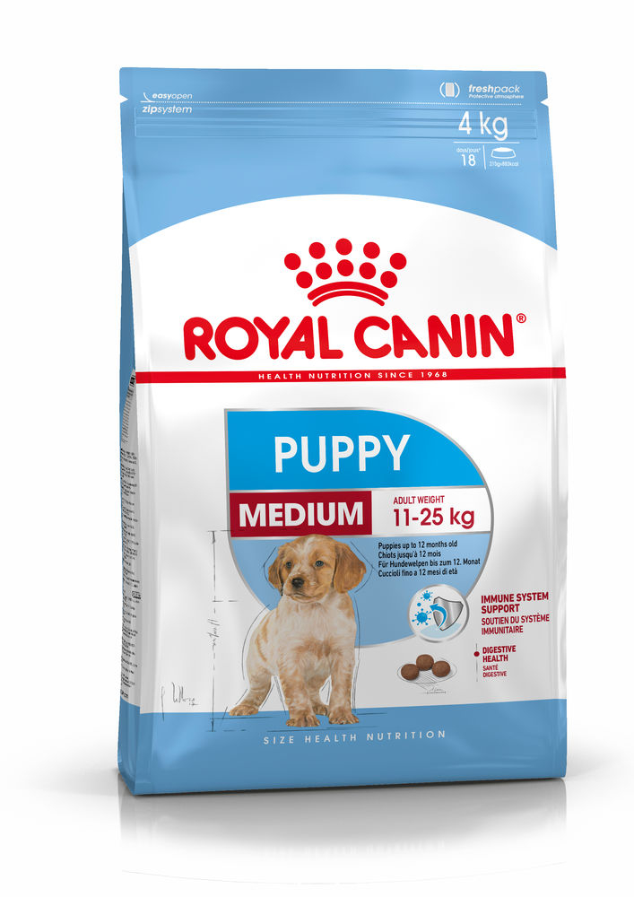 royal canin medium puppy calories